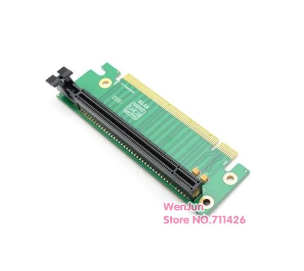 Naujas Aukštos Kokybės PCI-E Express PCI-E 16X 90 Laipsnių Riser Card PCIE 16X Adapterio Kortelės 2U Serverio Kompiuterio, Važiuoklės
