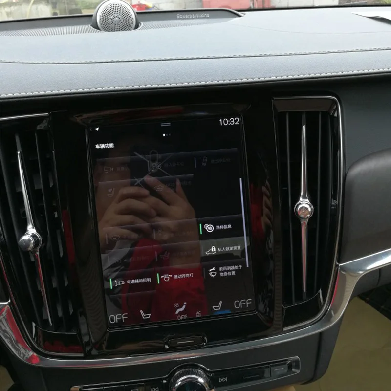 8.7 Colių Automobilių GPS Navigacijos Grūdintas Stiklas Screen Protector Cover Reikmenys Volvo V90 XC90 S90 XC60 180*135mm Automobilių Stilius