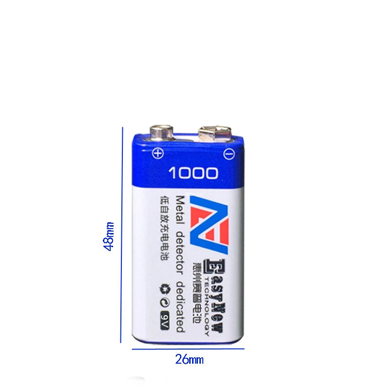 8pcs/daug 1000mAh daugkartinio įkrovimo baterija 9V 6F22 USB ličio jonų baterija priemonę vaikų žaislas įkraunama baterija