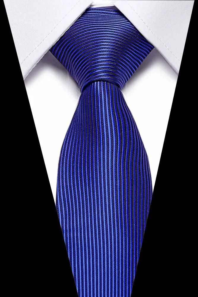 49 Spalvos Klasikinis 7.5 cm Kaklaraištis Vyrams Šilko Kaklaraištis Prabanga Dryžuotas Slim Ryšius Vyrams Kostiumu Cravat Vestuves Necktie