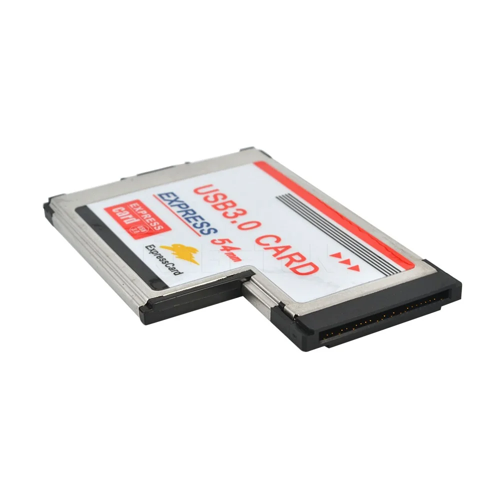 Kebidumei Dual 2 Prievadai USB 3.0 PCI Express Card Adapteris 5Gbps HUB PCI 54mm Lizdas ExpressCard PCMCIA Konverteris, Skirtas Nešiojamas kompiuteris Notebook