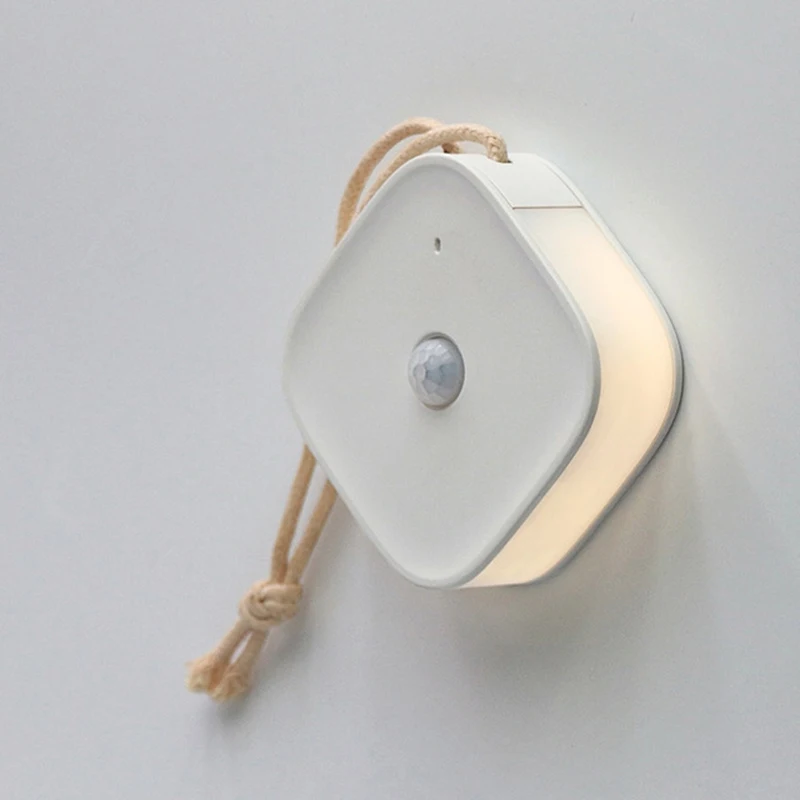 HOCO Led Indukcijos Naktį Šviesos Žmogaus Kūno Indukcijos Naktį Šviesos Lempa USB Įkraunamas LED Šviesos Miegamajame Spinta Eilėje Šviesos