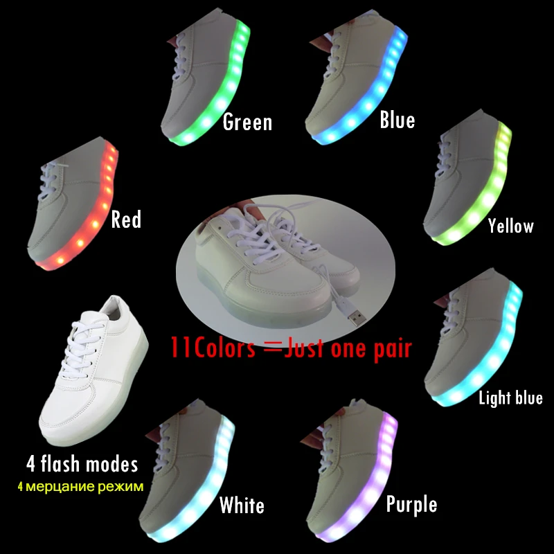Mados 25-40 Led Vaikų Sportiniai batai Vaikams USB Įkrovimo Apšviesta Šviesos Sportbačiai Berniuko/Mergaitės LED žibintai švyti Vaikų Batai