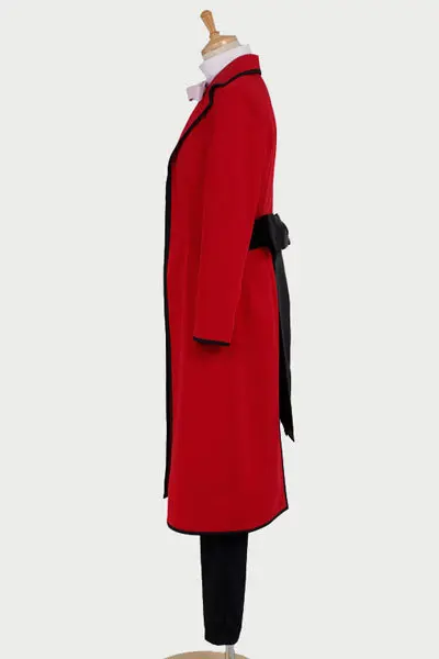 Black Butler Cosplay Shinigami Grell Sutcliff Kostiumas Raudona Uniforma Pilnas Komplektas Helovyno Cosplay Kostiumas Vyrams