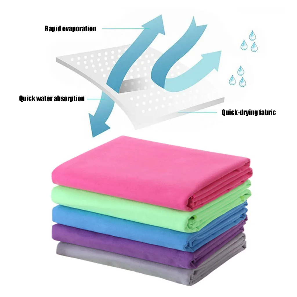 76×152 mikrofibros rankšluostį dvipusis vilnos greitai-džiovinimo sporto rankšluostį absorbentas ir greitai-džiovinimo rankšluostį plaukimo vonia rankšluostį #E