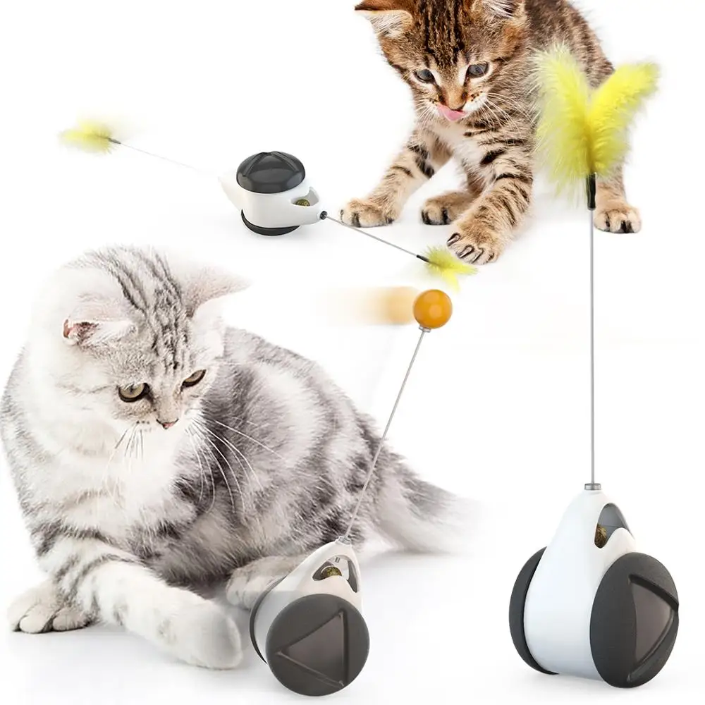 Kačių Pusiausvyros Automobilių Žaislas Masažuoklis Sūpynės, Žaislai Katėms Smart Katė Žaislas Su ratukais, Automatinė nereikia Įkrauti Katė Prekes