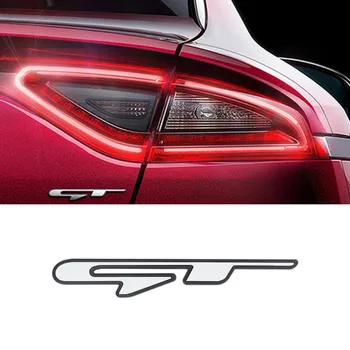 3Pcs GT Line Logo Ženklelis 3D Automobilių Lipdukas, Skirtas KIA Optima K5 Stinger Tęsti Priekinės Grotelės Kamieno 