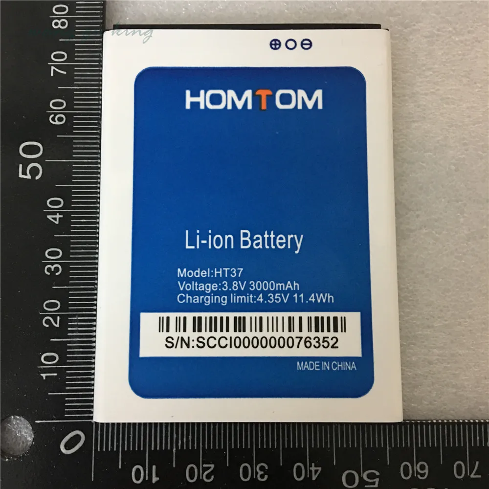 Naujas Originalus homtom ht37 Baterija 3000 mAh už homtom ht37 pro Išmaniųjų Telefonų