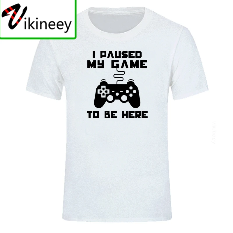 Aš Pristabdytas, Mano Žaidimas Būtų Čia Vyrų T-shirt Juokingi Video Žaidėjus Žaidimų Žaidėjas Humoro Anekdotas T Shirts Laiškas Spausdinti Viršūnės
