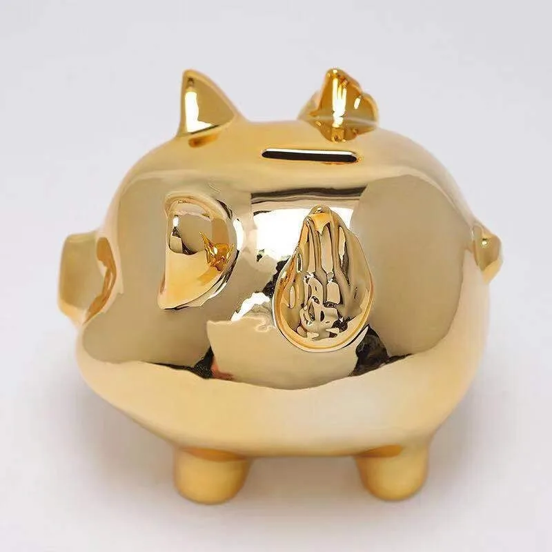 2020 m., Keramikos Apdaila Piggy bank Reklamos Aukso Kiaulių formos monetos taupymo banko vaikų gimtadienio dovana pinigų laikymo dėžutė