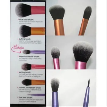 NAUJAS sudaro Brushs 1-3-4-5-6-7pcs Maquillage Nekilnojamojo Technika Makiažas Brushs Milteliai Laisvas Langelis Diržo foundation brush nemokamas pristatymas