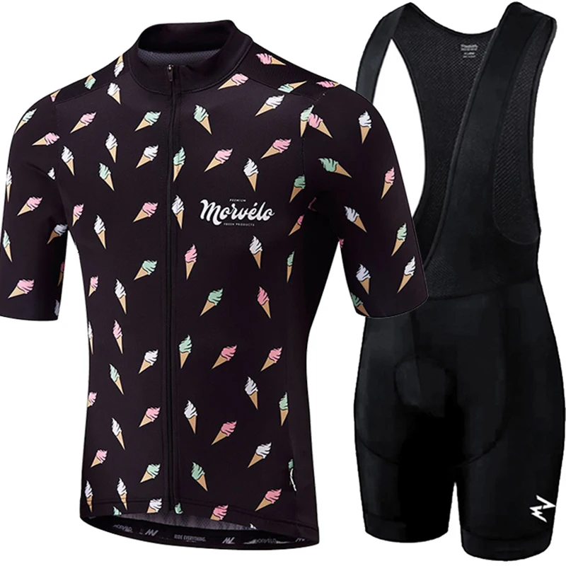 Maillot NAUJAS abbigliamento ciclismo estivo 2018 dviračių drabužių rinkiniai trumpas rankovės kombinezonai su antkrūtiniais šortai vyriški vasaros maillot ciclismo rinkiniai