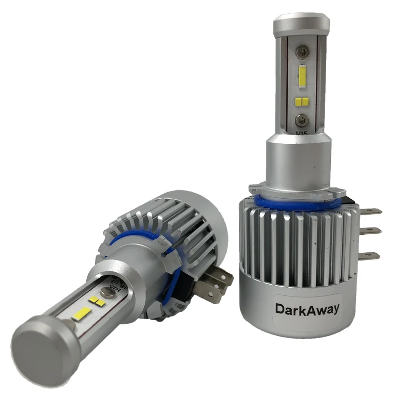 DarkAway H15 LED Lemputė 60W 8000LM/set Automobilių Žibintų Aukštas Šviesos Lemputė Canbus Klaidų Golfo MLK 12V Balta