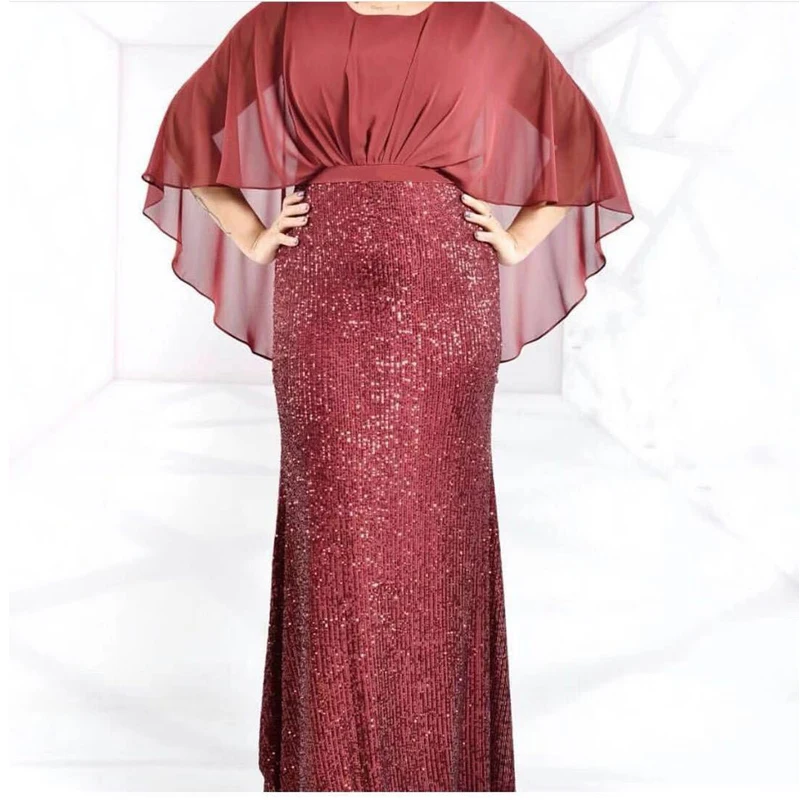 MD 2021 Plius Dydis Afrikos Suknelės Moterims Batwing Rankovės Blizgančiais Dashiki Suknelė Europos Drabužiai, Vakaro Suknelės, Moteriški Drabužiai