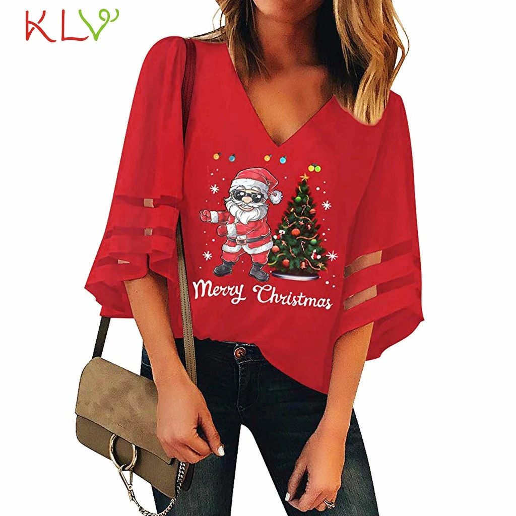 Kalėdų Marškinėliai Juokingas Laiškas Linksmų Kalėdų T-shirt Sniego Akių Top Moterų Mados Hipster Šalies Stiliaus Atsitiktinis Marškinėliai Raudona Tees 19Nov