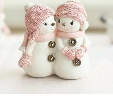 3D baby Pelėsių Kalėdas sutuoktinių pora sniego žvakių liejimo silikono muilo pelėsių lėlės kalėdų dovanos, tortas dekoravimo pelėsių