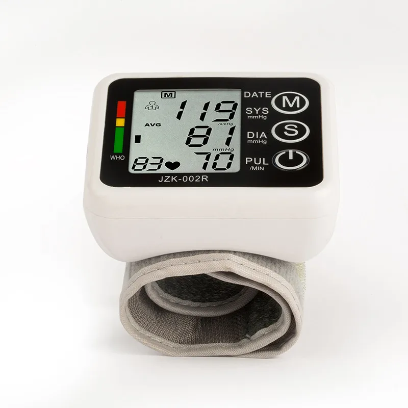 Automatinis Skaitmeninis Riešo kraujospūdžio matuoklis ir Pulso Monitorių Sphygmomanometer Nešiojamų Kraujo Spaudimo Monitorius Nemokamas Pristatymas