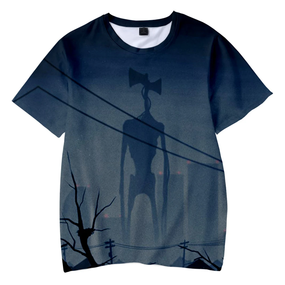 Sirena Galvos 3d Print T-shirt Scp Siaubo Žaidimas Streetwear Vyrai Moterys Mados Marškinėliai Hip-Hop Vaikų Vaikai Tees Viršūnes Berniukas, Mergaitė, Marškinėlius