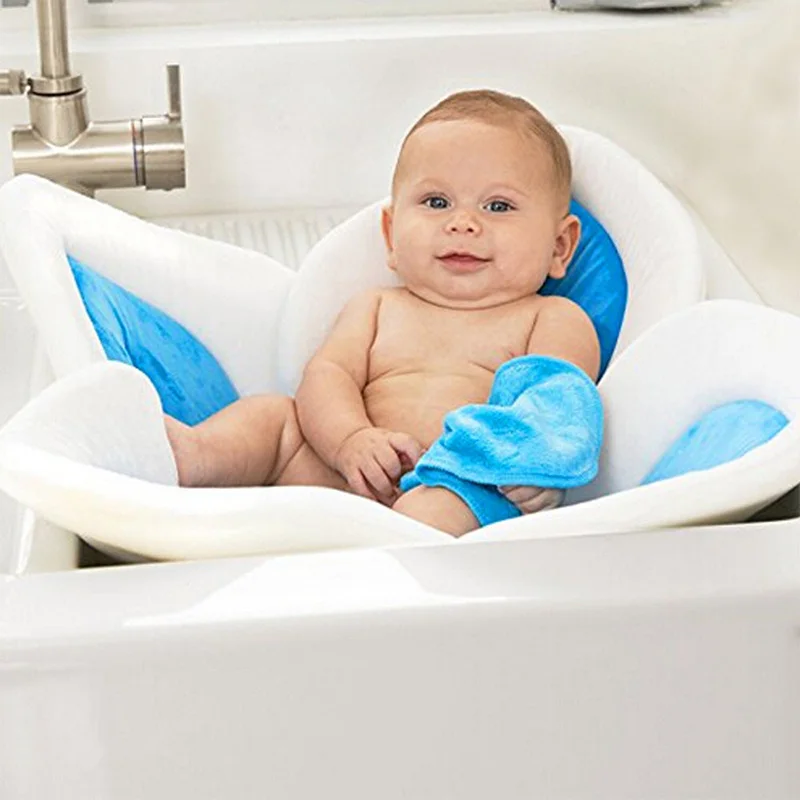 Baby Shower Minkšta Sėdynė Žydinčių Gėlių Naujagimių Vonios Kilimėlis Naujas 4 arba 7 - Gabalas Kūdikių Žiedlapis Vonia Raukšlės Babys Žiedlapis Vonios Vonia