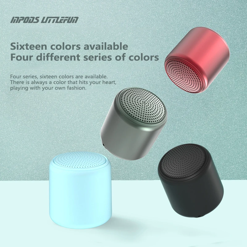 TWS Portable Bluetooth Garsiakalbiai mini garsiakalbis Belaidžio Mažas Soundbar Lauke Lauko stulpelio Langelį žemų dažnių garsiakalbis Ribbon Tweeter 16 spalvų
