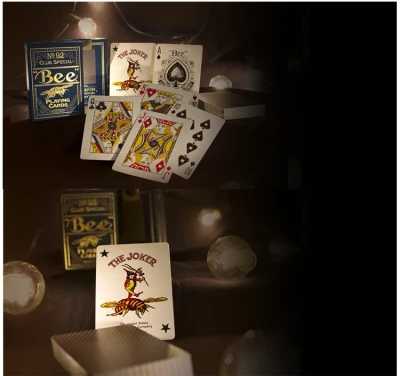 Bičių Gold Edition Coterie Kortos Mėlyna/Raudona Magia Pokerio USPCC Naujas Sandarias Kolekcionavimas Kortos, Magijos Triukų Rekvizitą