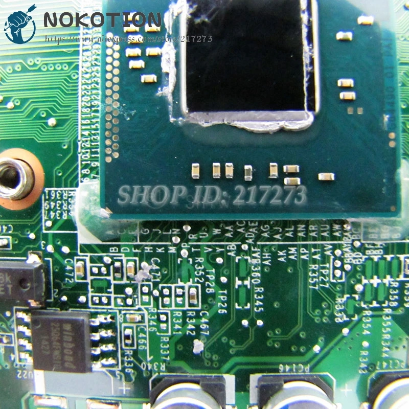 NOKOTION 779457-501 779457-001 HP 15-F Nešiojamas plokštė DAU88MMB6A0 SR1W4 N2830 CPU Borto DDR3