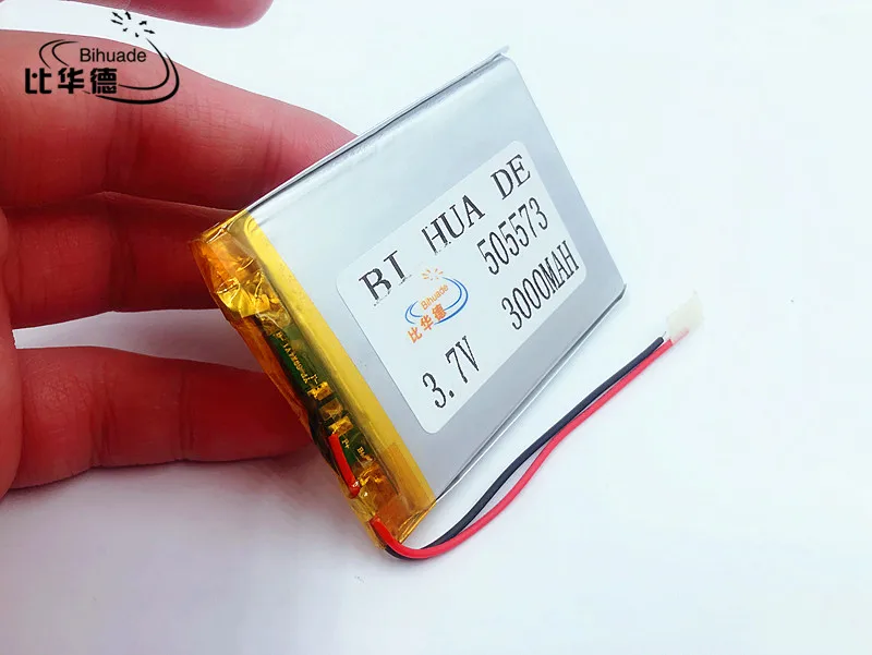 Li-Po 505573 3.7 V 3000MAH Gamyklos Tiesioginės MP3, MP4, MP5 GPS PDA navigacijos , apsaugos priemonės-specialių polimerų baterija