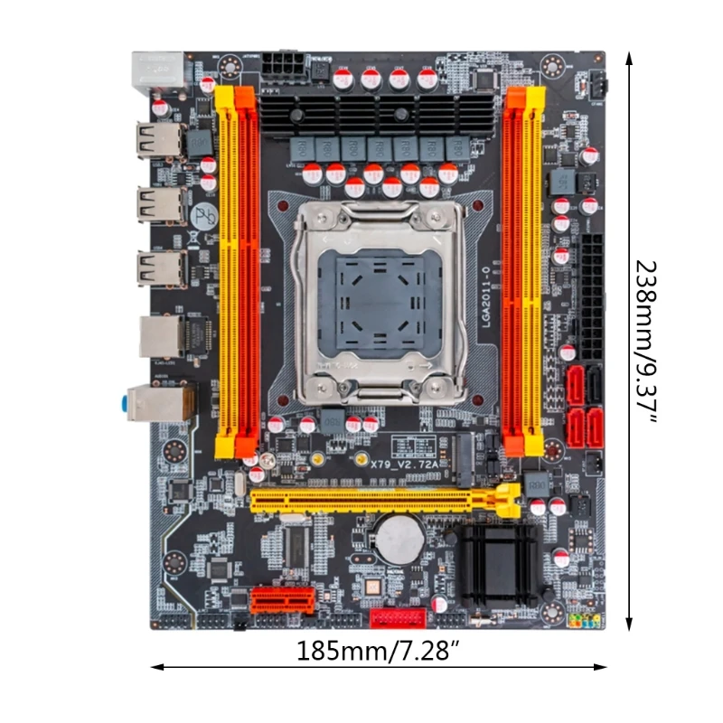 X79 Lustų Kompiuterio Plokštę SATA3 PCI-E NVME M. 2 SSD Paramos REG ECC Atminties