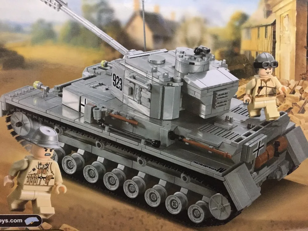 KAZI Didelis Panzer IV Bakas 1193pcs Blokai Karinės Armijos Konstruktoriaus rinkinių Švietimo Asamblėjos Žaislai Vaikams Dovanos