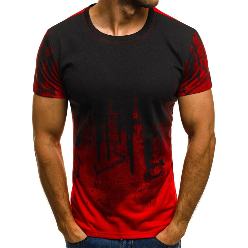 Vyrų marškinėliai Atsitiktinis trumpas rankovėmis marškinėlius Mados futbolo džersis 3D Atspausdintas 