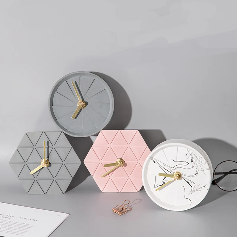 Cemento laikrodis pelėsių cemento silikono formos laikrodis švytuoklinis pelėsių namuose mados produktų geometrinės laikrodis silikoninė forma