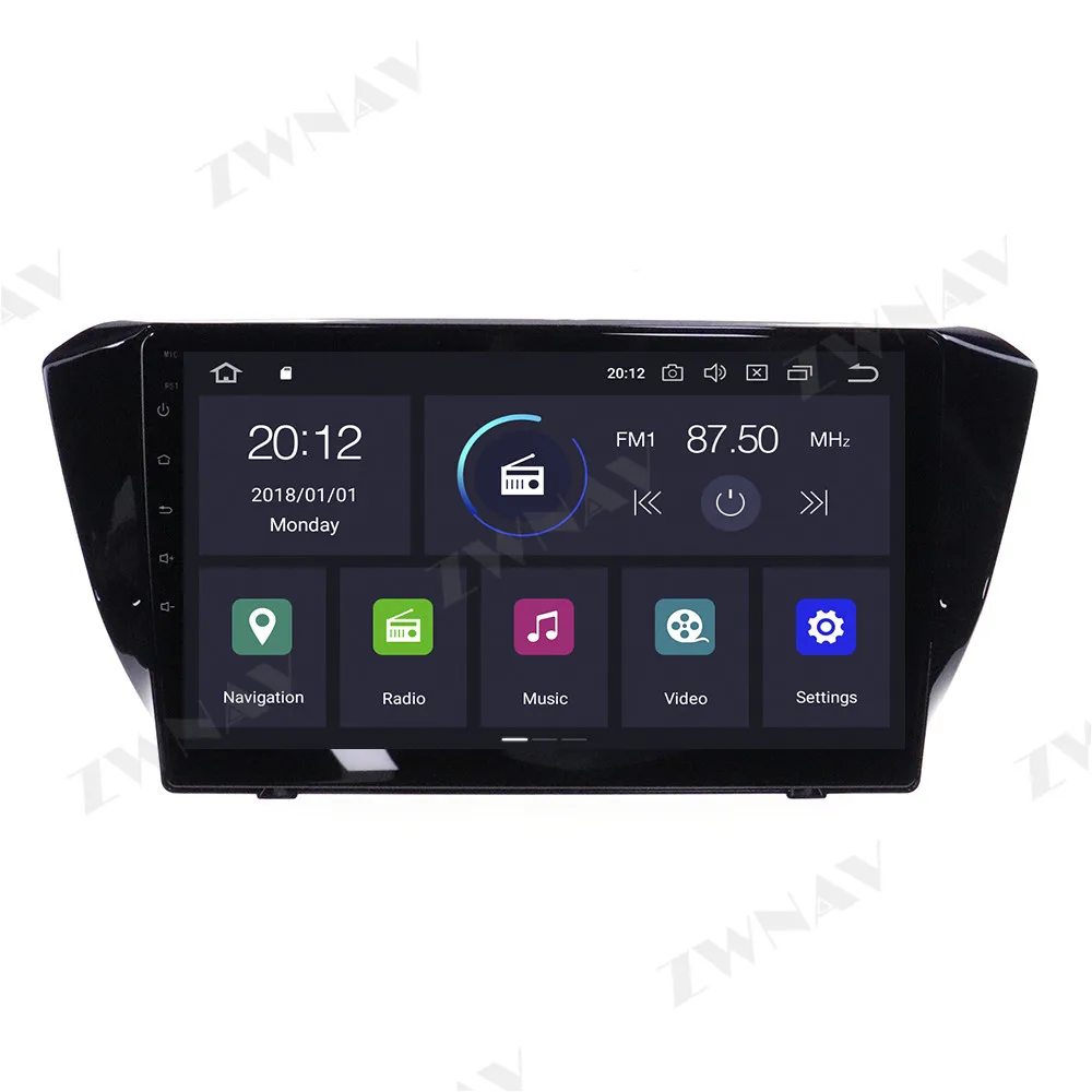 4GB+64GB Android 10.0 Automobilio Multimedijos Grotuvo Skoda SuperB-2019 automobiliu GPS Navi 