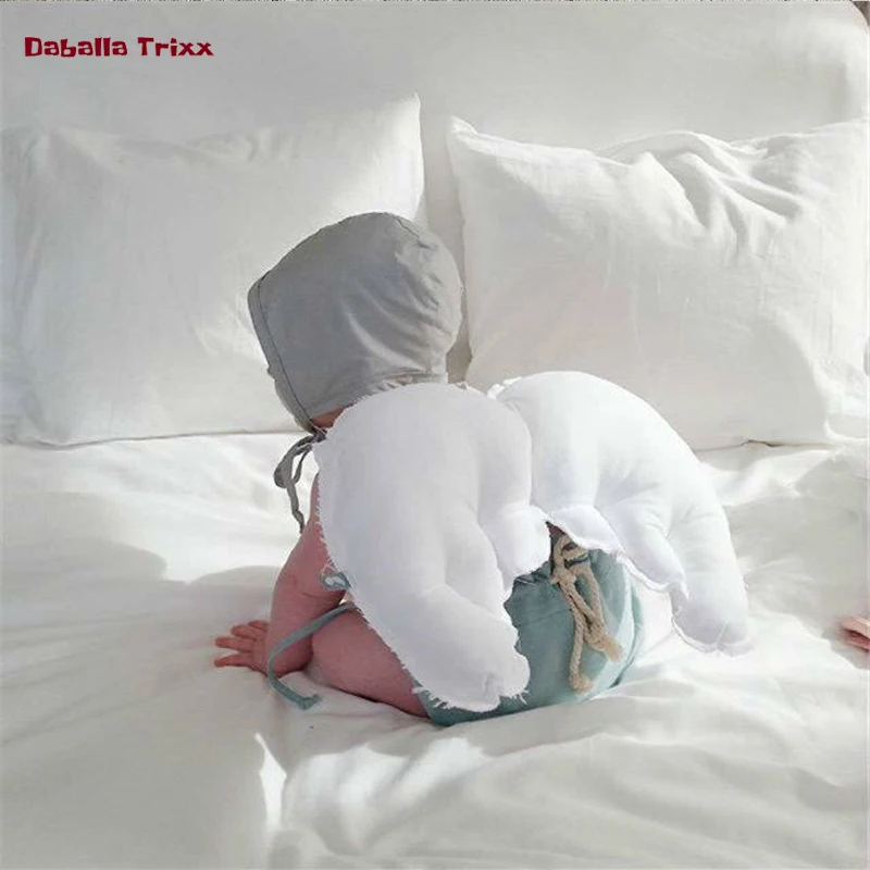 Daballa Trixx Kūdikių Galvos Apsaugos Pagalvė Vaikiška Galvą Atgal Stabdžių Lašas Mielas Pagalvėlė Twin Baby Fotografijos Reikmenys Angelas Sparnų