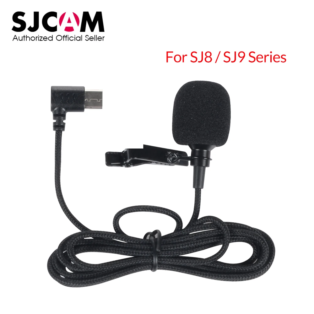 Originalus SJCAM SJ8/SJ9 Serijos Priedai C Tipo Išorinis Mikrofonas SJCAM SJ8 Pro/Plus/Oro SJ9 Strike/Max Veiksmo Kameros