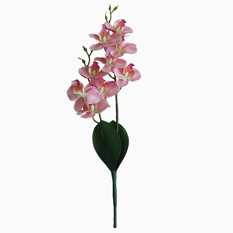 Naujas 2 Šakas su Lapais Phalaenopsis Dirbtinė Gėlė Orchidėja Namuose Kalėdų Dekoro 
