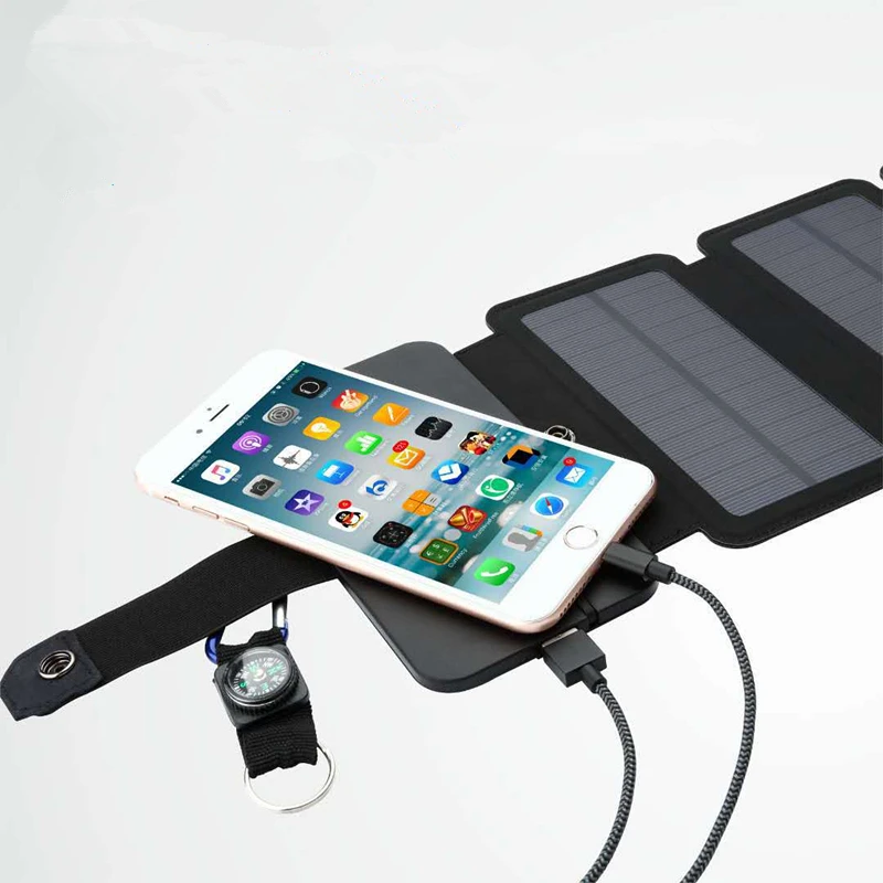 KERNUAP Veidrodėliai Saulės įkroviklis Plokščių Ląstelių 15W saulės skydelis baterija USB Išėjimas greitas įkrovimo Prietaisai, Nešiojamieji už mp4 Smartphonach