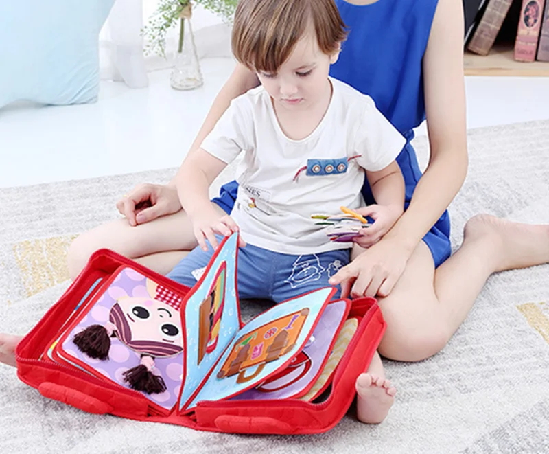 Žaislai 3D Montessori Knygos, Žaislai Kūdikiams Švietimo Naujas Gimęs Medžiaga Knyga Kūdikių Ankstyvojo Mokymosi Žvalgybos Žaislas