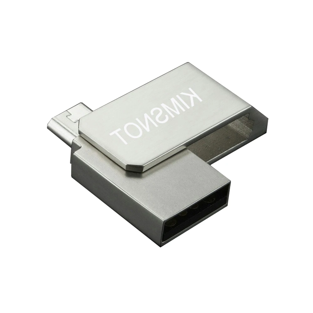 Kimsnot OTG USB Flash Drive 64GB 32GB 16GB 8GB Micro USB Metalo Mini Pen Ratai Didelės Spartos Pendrive Memory Stick Didmeninės