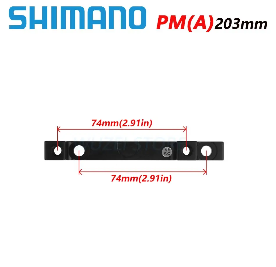 Originalus SM-MA-F203 /P2 Ultralight MTB Dviračių Stabdžių Paramos PM disko atramos adapteris, skirtas 203mm 8 cm Diskas stabdžių rotoriaus