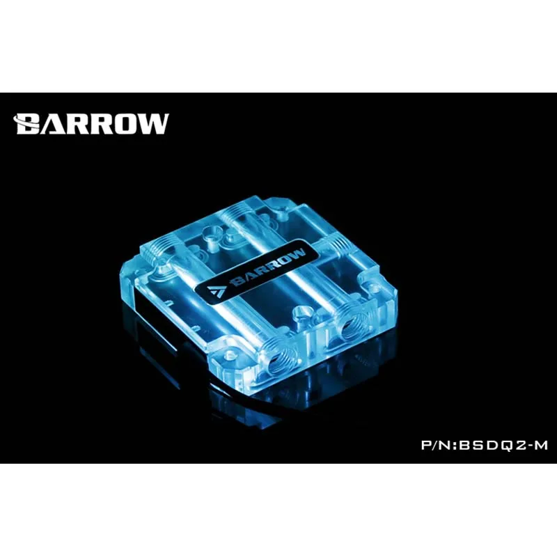 Barrow BSDQ2/BSDQ3,GPU Vandens bloko viršutinės vandens tiltas,pastatytas-RGB,grafikos kortelės vandens aušintuvas pastate