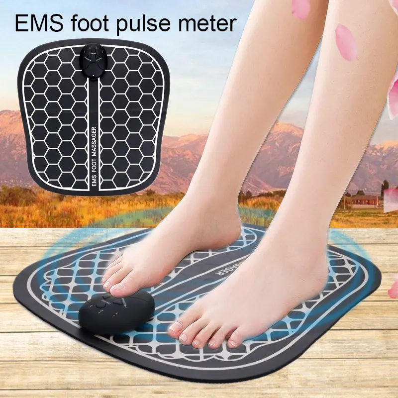 Elektros EMS Foot Massager Trinkelėmis Kojų Raumenų Stimuliatorius Kilimėlis Pėdų Masažas gerina Kraujotaką, Sumažinti Skausmas Skausmas Sveikatos Priežiūros