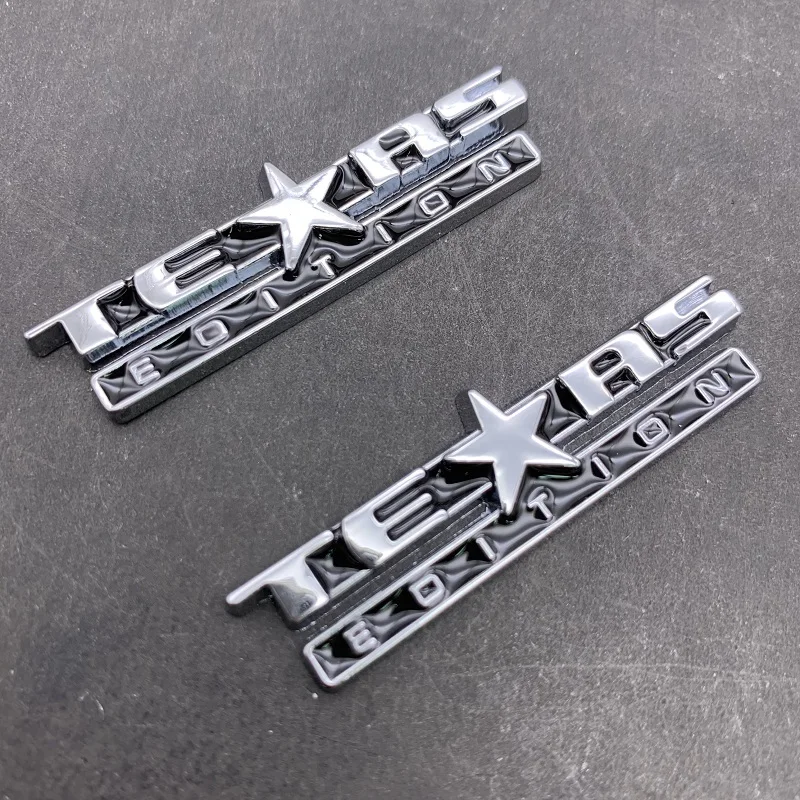 2x TEXAS EDITION Ženklelis Metalo Automobilio Lipdukas, skirtas Jeep Compass Renegad Laisvės Wrangler Automobilių Kėbulo Logotipas Ženklelis Vairas Lipdukai