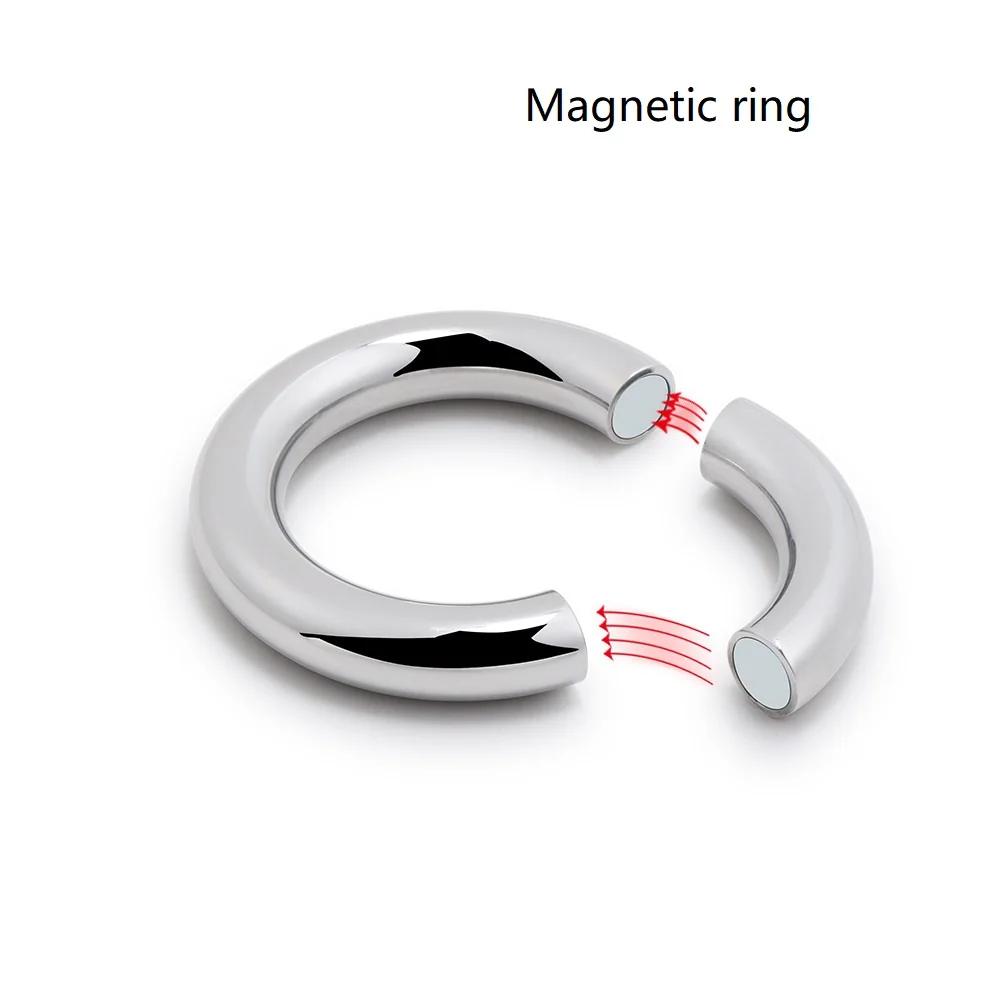 Vyrų Varpos Žiedas, Nerūdijančio Plieno, Kapšelio BDSM Bondage Svoris Magnetinis Kapšelį Neštuvų Gaidys fiksavimo Žiedą Atidėti Ejakuliacija