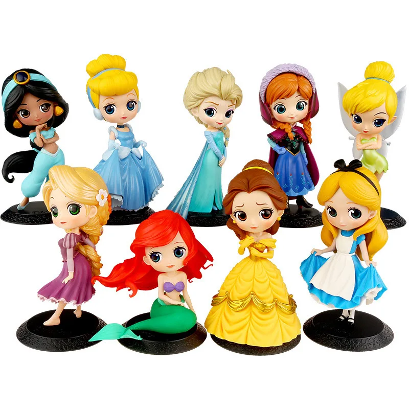 39type Q Posket Frozenn Karalienė Elsa & Anna snieguolė Sophia Pav Žaislai Aurore PVC Anime Lėlės Pav Kolekcines Modelis