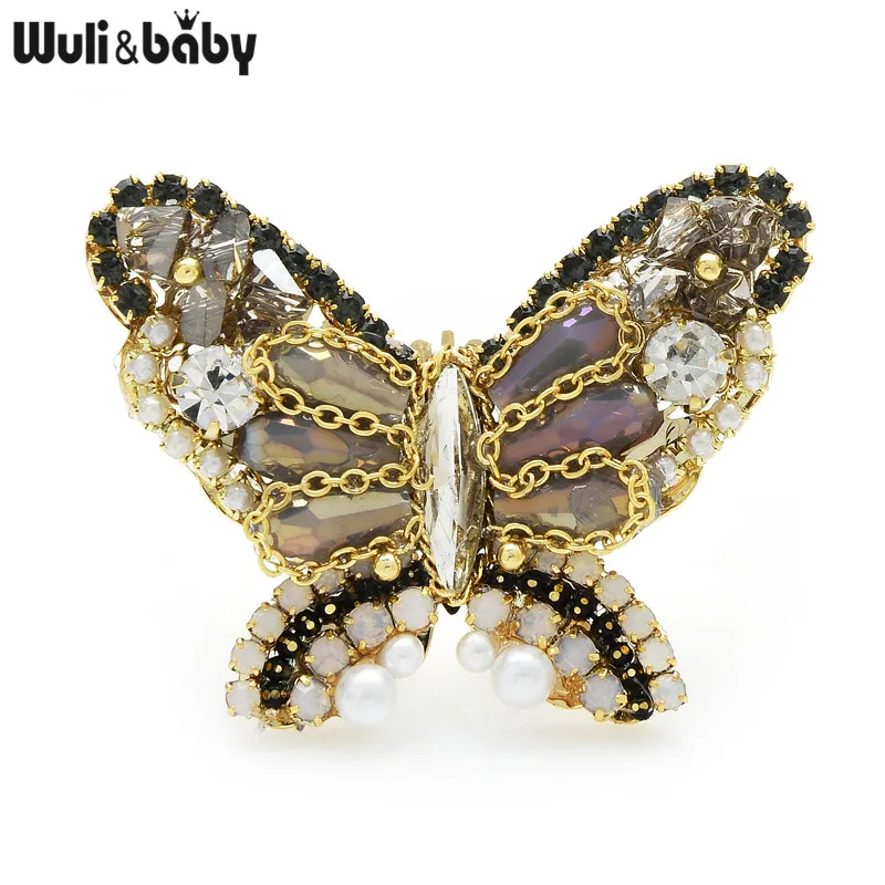 Wuli&baby Prabangus Rankų Buttefly Putojantis Sages Moterims, Dovana Naujųjų Metų Dovana 2021 Dizaineris Papuošalai
