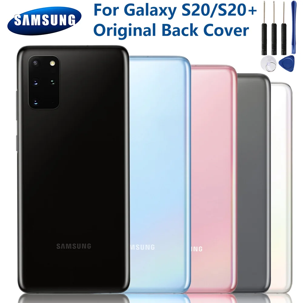 Originalus Samsung Atgal Baterija Stiklo danga Atveju, Samsung Galaxy S20 S20 Plius S20+ Galaxy 8K Galiniai Būsto Atveju Galinį Telefono Dangtelį