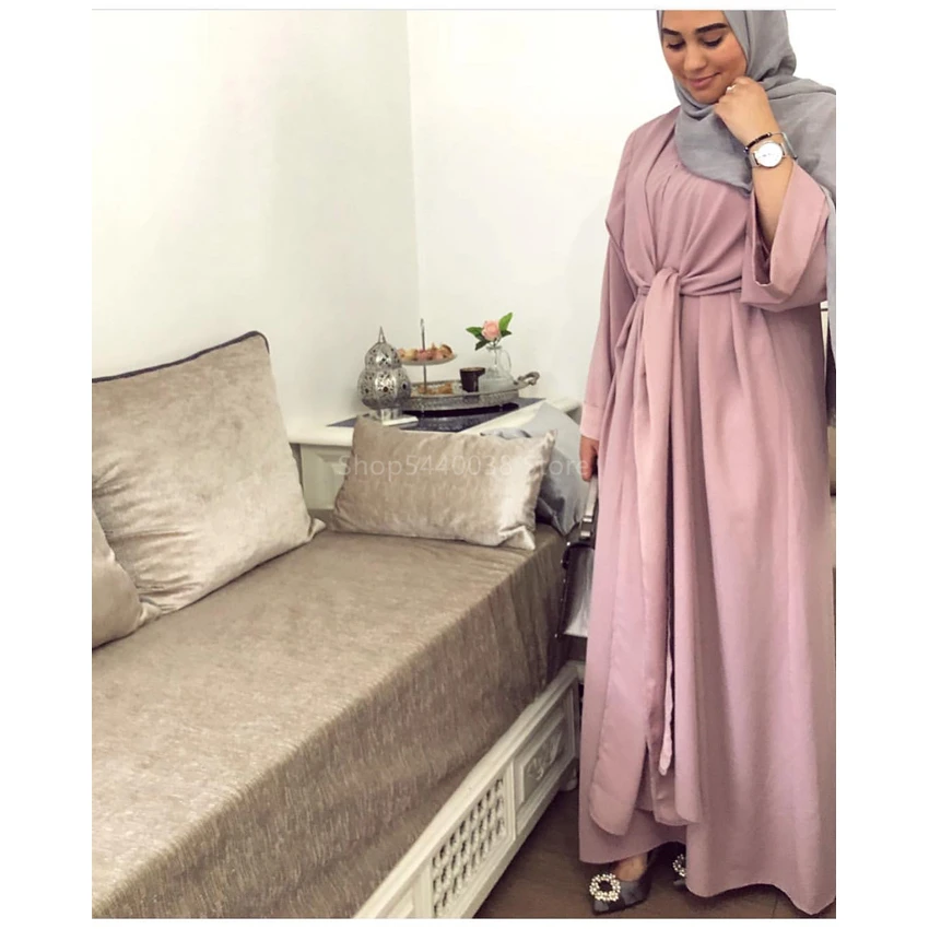Turkijos Abaja Musulmonų Chalatai Moterims Suknelė, Hijab Ramadanas Islamo Drabužių Artimųjų Rytų Kaftan arabų Dubajus Netinkamų Drabužių Naujas