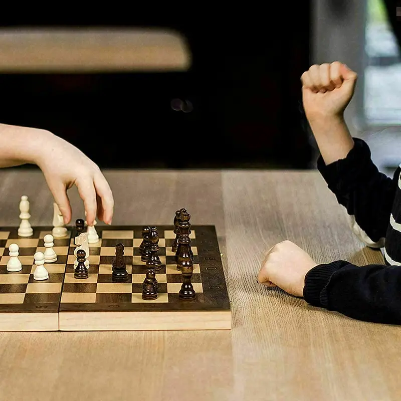 3 1. Medinės Tarptautinės Šachmatų Rinkinį mediniai Šachmatai stalo žaidimai, Šaškės Dėlionė užsiima Gimtadienio dovana vaikams ajedrez