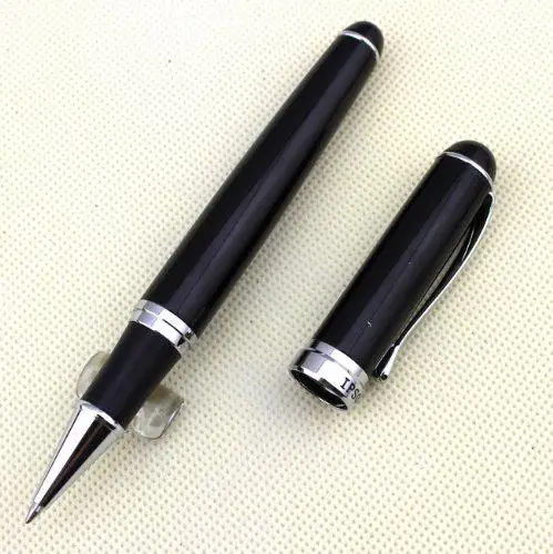 Išplėstinė Roller Ball Pen X750 Juoda, Nerūdijančio Plieno, Aukštos Kokybės