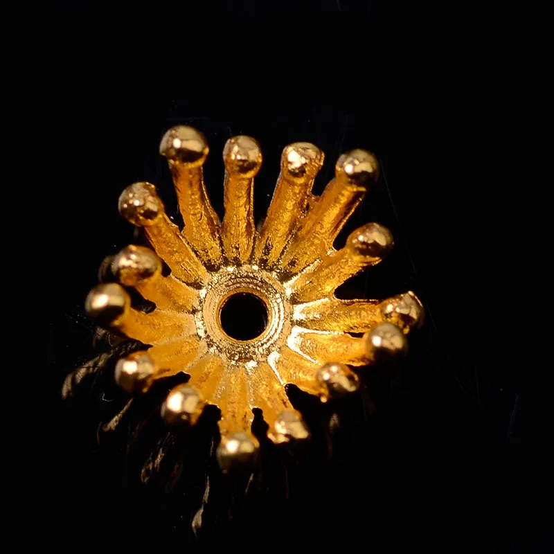 50pc 11MM KC Aukso Spalva Pagrindinių gėlių Žavesio Didmeninė Cinko Medžiagos Žiedų Žavesys